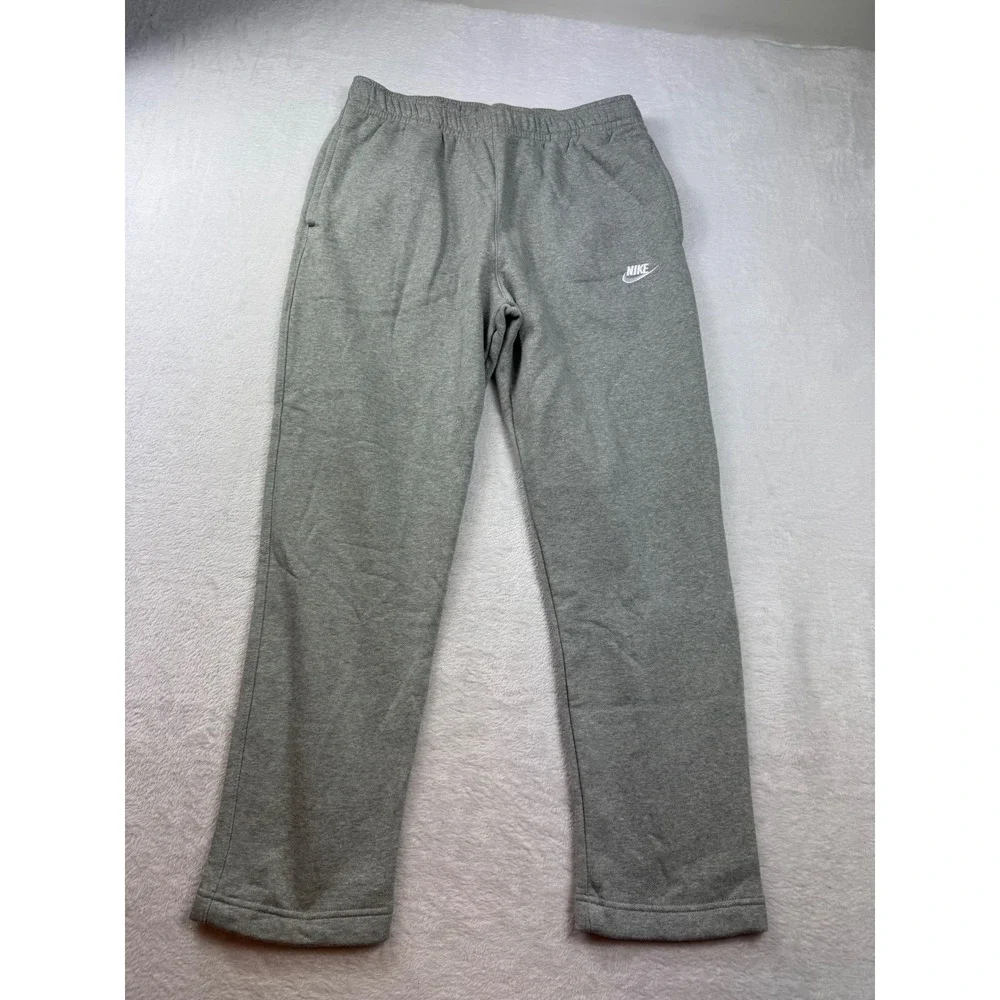Nike Mens Sportswear Club Fleece Sweatpants Gray XL Straight Leg Joggers